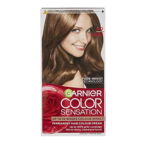 Garnier Color Sensation Hair Dye Precious Light Brown 6.0 Hair Dye garnier   