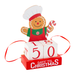 Gingerbread Wooden Christmas Countdown Festive Advent Calendar Decoration Christmas Decoration FabFinds