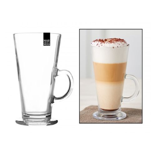 Mad About Mugs Glass Latte Mug 300ml Mugs Fabfinds   