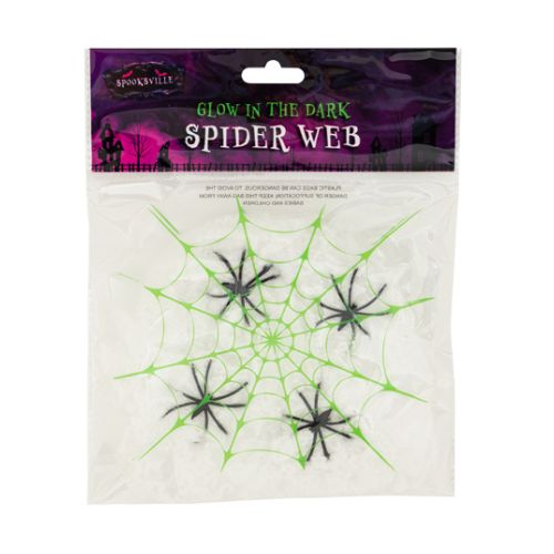 Halloween Glow In The Dark Spider Web Halloween Accessories FabFinds   