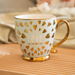 Love Is In The Air Ceramic Mugs with Gold Finish 400ml in Assorted Designs Mugs FabFinds Mint Green