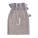 Nordic Ice Luxury Grey Velvet Sack Assorted Letters Christmas Stockings Daegon J  