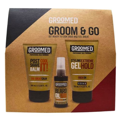 Groomed Groom & Go Men's Gift Set 3 Piece Set Gift Sets Groomed   