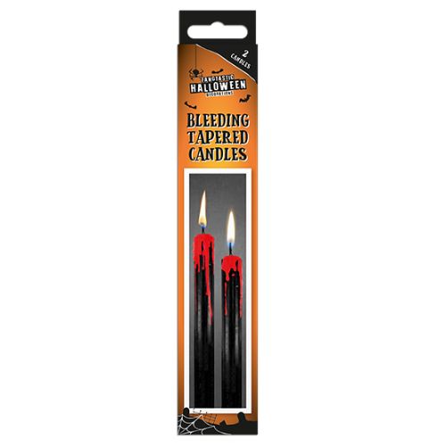 Halloween Bleeding Tapered Candles 2pk Halloween Decorations Gem Imports   