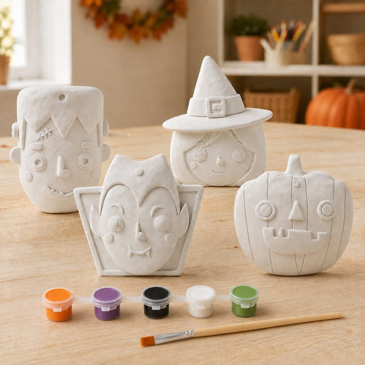 Halloween Paint Your Own Characters 4 Pack Halloween Decorations FabFinds