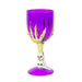 Halloween Decorative Wine Goblet Assorted Colours Halloween Decorations Gem Imports Purple  