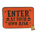 Halloween Printed Door Mat Assorted Styles 60x40cm Halloween Decorations FabFinds Enter At Your Own Risk