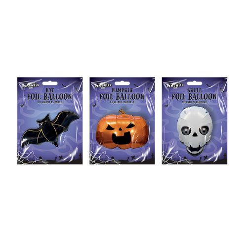 thumbnail interactive-video image 1 of Happy Halloween Foil Balloons – Pumpkin, Bat, And Horror Theme Party Decor (Multicolored, 10-50 Pieces, UK Seller) 1 of 6