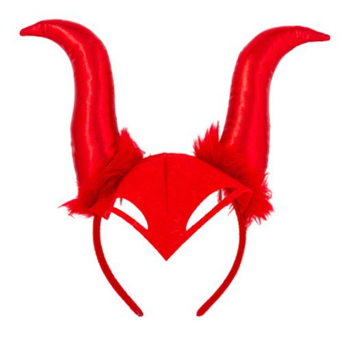 Spooksville Halloween Horn Headbands Assorted Colours Halloween Accessories FabFinds Red  