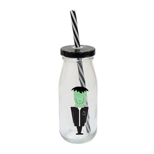 Halloween Milk Bottle 250ml Assorted Styles Halloween Accessories Gem Imports Frankenstein  