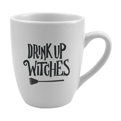 Halloween Stoneware Mug Assorted Designs Halloween Accessories Gem Imports Drink Up Witches  