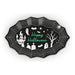 Halloween Web Shaped Plastic Serving Plate Assorted Colours Halloween Accessories Gem Imports Black  