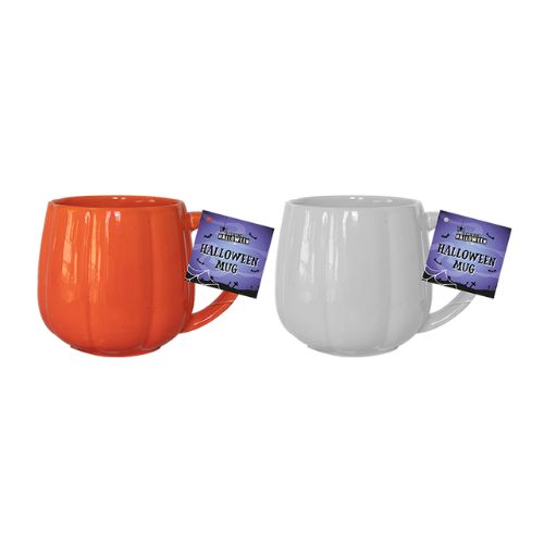 Pumpkin Mug Assorted Colours Halloween Accessories Gem Imports   