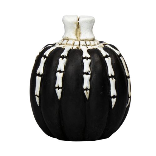 Halloween Cement Skeleton Pumpkin Decoration 10cm Assorted styles  FabFinds Black/White Bone  