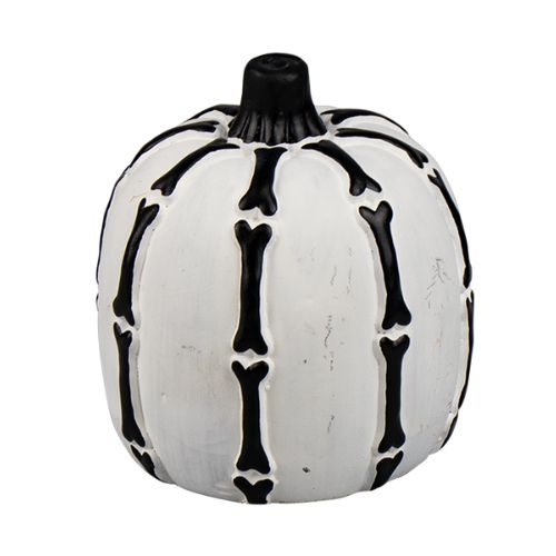 Halloween Cement Skeleton Pumpkin Decoration 10cm Assorted styles  FabFinds Bone Print  