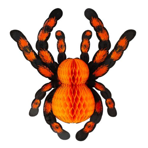 Spooksville Jumbo Honeycomb Spiders 3 Pack Halloween Decorations Fabfinds   