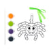 Spooksville Paint Your Own Halloween Suncatcher Halloween Accessories FabFinds Spider  