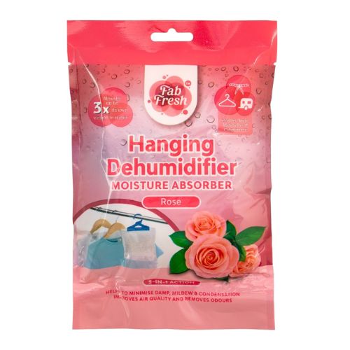Fab Fresh Hanging Dehumidifier 220g Assorted Styles Dehumidifiers Fab Fresh Rose  