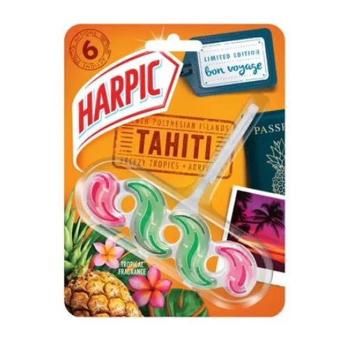 Harpic Tahiti Tropical Fragrance Toilet Rim Blog 35g Toilet Cleaners Harpic   