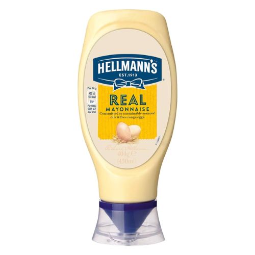 Hellmann's Real Mayonnaise 430ml Condiments & Sauces Hellmann's   
