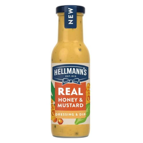 Hellman's Real Honey & Mustard Dressing & Dip 250ml Condiments & Sauces hellmans   