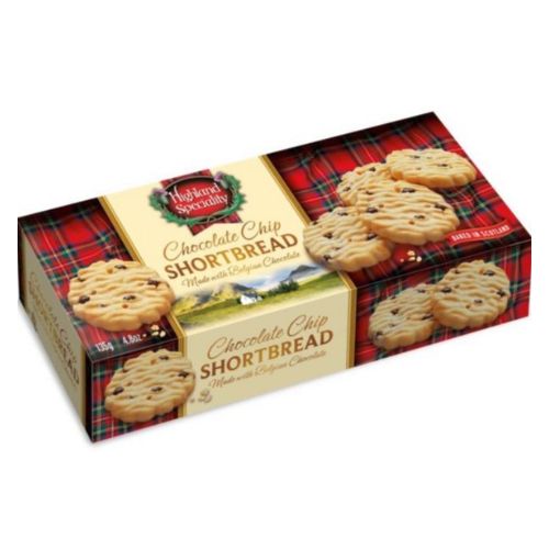 Highland Speciality Chocolate Chip Shortbread 135g Biscuits & Cereal Bars highland speciality   