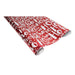 Red Metallic Ho Ho Ho Wrapping Paper 3m Christmas Wrapping & Tissue Paper FabFinds   