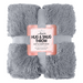 Hug & Snug Cozy Throw 150x200cm Assorted Colours Throws & Blankets FabFinds Silver