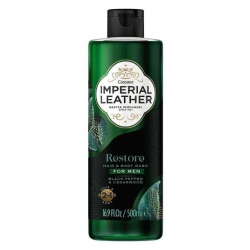 Imperial Leather Restore Hair & Body Wash For Men 500ml Shower Gel & Body Wash Imperial Leather   