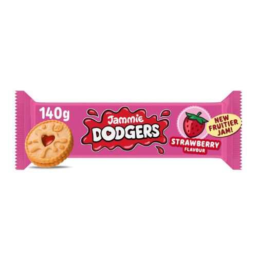 Jammie Dodgers Strawberry 140g Biscuits & Cereal Bars jammie dodgers