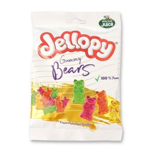 Jellopy Gummy Bears Sweets 150g Sweets, Mints & Chewing Gum jellopy   