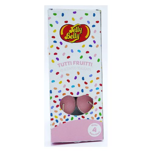 Jelly Belly Tutti Fruitti Scented Tealights Pack Of 10 Candles jelly belly   