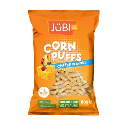 Jubi Corn Puffs Cheese 80g Crisps, Snacks & Popcorn Jubi   