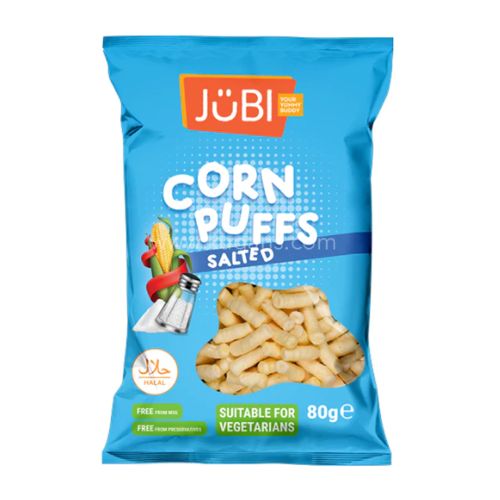 Jubi Salted Corn Puffs 80g Crisps, Snacks & Popcorn Jubi   