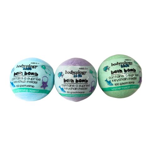 Bodycology Kids Bath Bomb With Toy Assorted Colours 100g Bath Salts & Bombs bodycology   