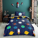 Kids Printed Duvet Cover Set Single Size Assorted Designs Duvet Sets FabFinds Space