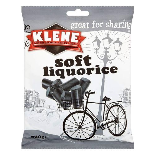 Klene Soft Liquorice Sweets 220g Sweets, Mints & Chewing Gum Klene   