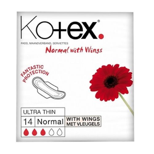 Kotex Normal With Wings Sanitary Towels 14 Pack Feminine Sanitary Supplies Kotex   