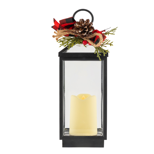 LED Christmas Lantern 20cm x 9cm Christmas Candles & Holders FabFinds