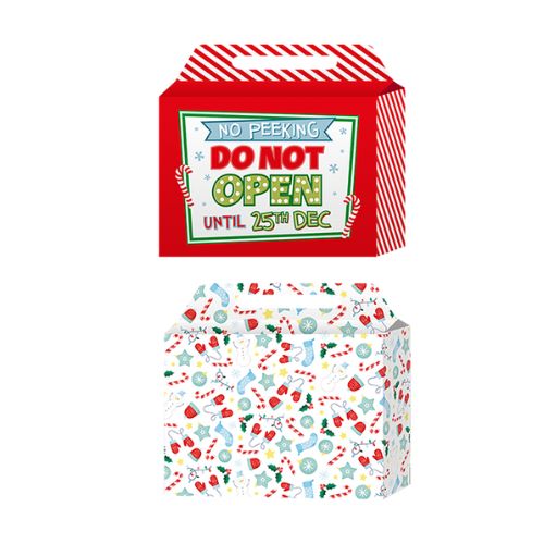 Large Folding Box with Gift Tags 2pk Assorted Styles Christmas Gift Bags & Boxes FabFinds   