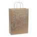 Large Brown Merry Christmas Gift Bag Christmas Gift Bags & Boxes FabFinds   