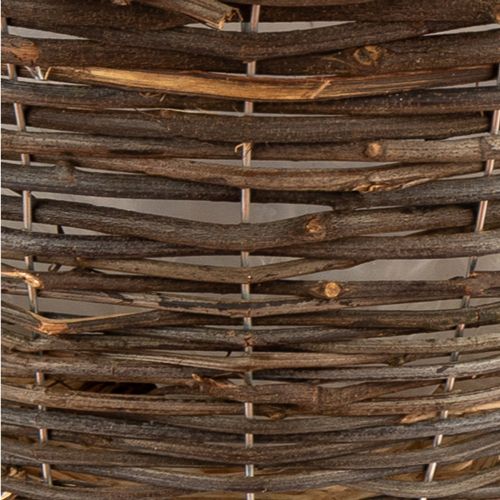 Large Wicker Over-Fence Hanging Garden Planting Basket Assorted Colours Plant Pots & Planters FabFinds   