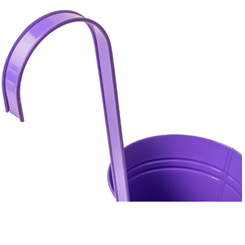 Colourful Tin Pail Over The Fence Plant Pot Large 15cm Assorted Colours Plant Pots & Planters FabFinds