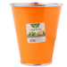Decorative Large Tin Colourful Plant Pot 17cm Plant Pots & Planters FabFinds Orange