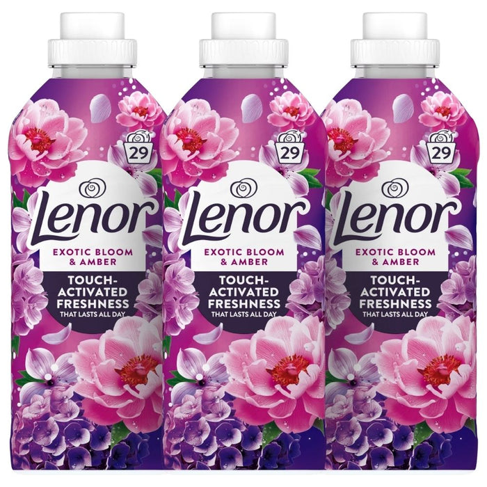 Lenor Exotic Bloom and Amber Fabric Conditioner 29 Washes 899ml Assorted Packs