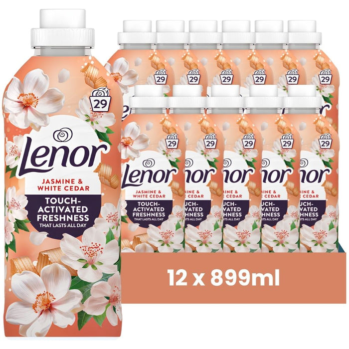 Lenor Jasmine & White Cedar Fabric Conditioner 29 Washes 899ml Assorted Packs