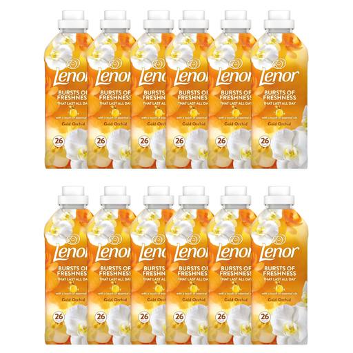 Lenor Orchid Gold Fabric Conditioner 26 Washes Assorted Packs Laundry - Fabric Conditioner Lenor 26 Wash Pack of 12