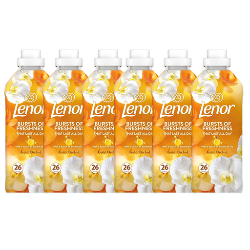 Lenor Orchid Gold Fabric Conditioner 26 Washes Assorted Packs Laundry - Fabric Conditioner Lenor 26 Wash Pack of 6