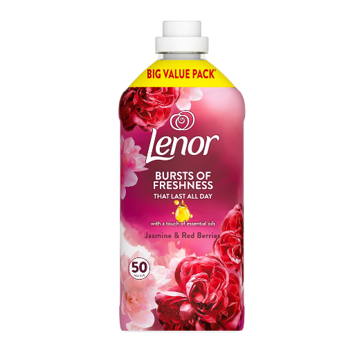 Lenor Fabric Conditioner Ruby Jasmine & Red Berries 50 Washes Assorted Packs Laundry - Fabric Conditioner Lenor Pack of 1