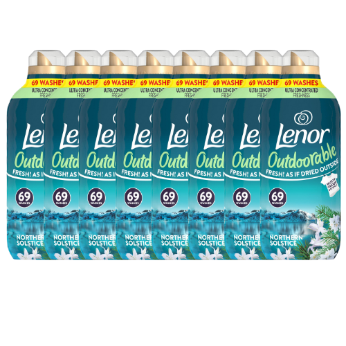 Lenor Outdoorable Fabric Conditioner Northern Solstice 966ml(69 Washes) Assorted Packs Laundry - Fabric Conditioner Lenor Pack of 8